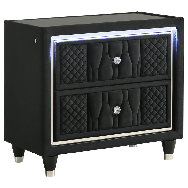 Lorient 4-piece Queen Bedroom Set Black - 223161Q-S4B