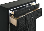 Lorient 5-piece California King Bedroom Set Black - 223161KW-S5