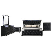 Lorient 5-piece Queen Bedroom Set Black - 223161Q-S5