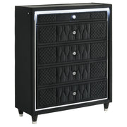 Lorient 5-piece Queen Bedroom Set Black - 223161Q-S5B