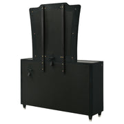 Lorient 8-drawer LED Dresser with Mirror Black - 223163M