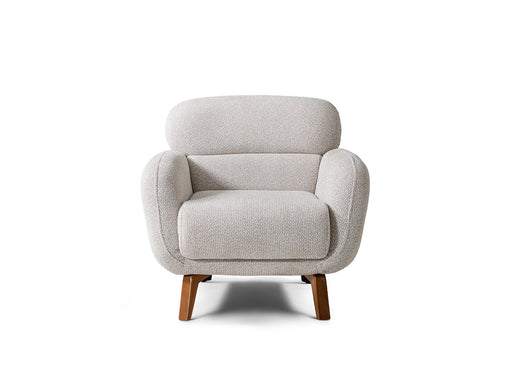 Loris Chair - Brown in Cream - 200-ST-LORI-SOFT03-B