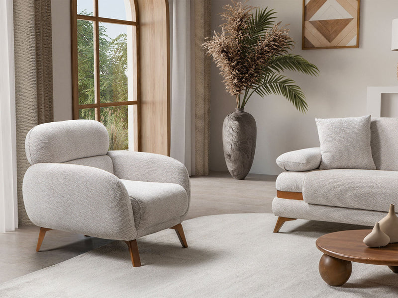 Loris Chair - Cream in Cream - 200-ST-LORI-ISTANBUL01-B