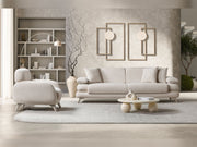 Loris Chair - Cream in Cream - 200-ST-LORI-ISTANBUL01-B