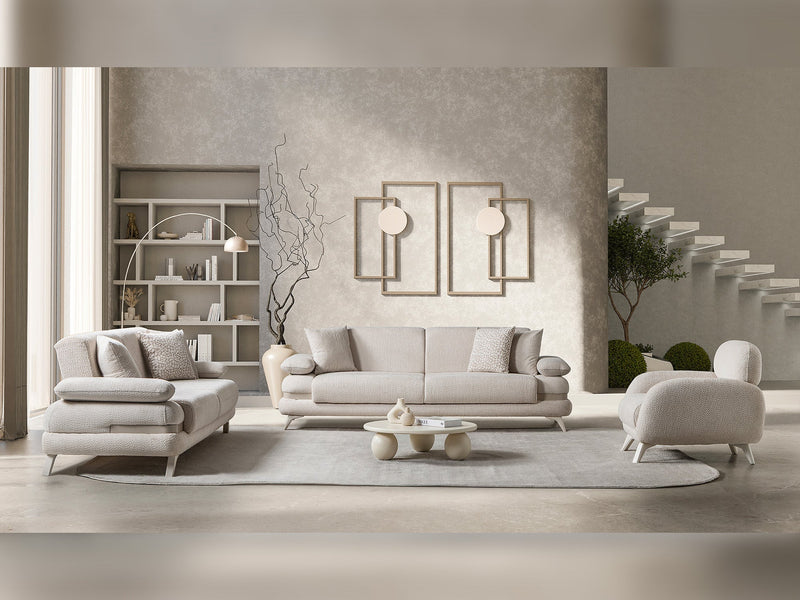 Loris Chair - Cream in Cream - 200-ST-LORI-ISTANBUL01-B