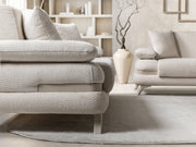 Loris Convertible Loveseat - Cream in Cream - 200-ST-LORI-ISTANBUL01-2