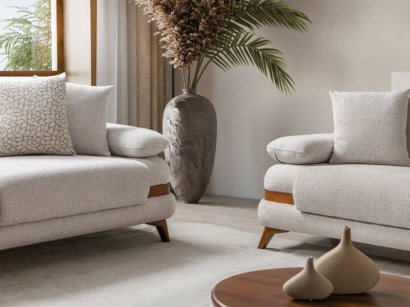 Loris Convertible Sofa - Brown in Cream - 200-ST-LORI-SOFT03-3