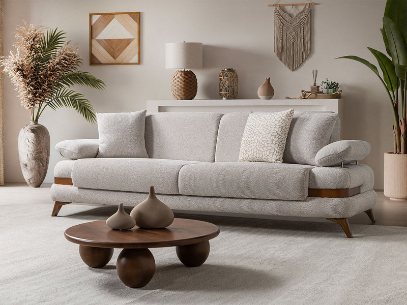 Loris Convertible Sofa - Brown in Cream - 200-ST-LORI-SOFT03-3