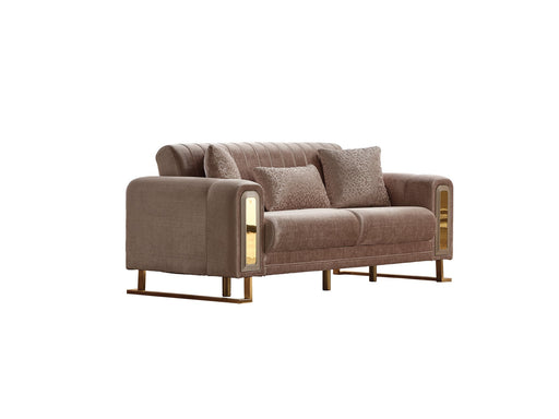 Lotus Convertible Loveseat Cream in Cream - 101-LOT-13553-2