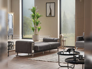 Lotus Convertible Sofa Grey in Grey - 101-LOT-14245-3