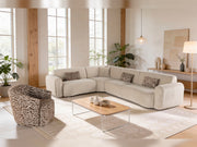 Lotus Sectional Sofa in Beige - 200-ZEN-LOT-BEI-S