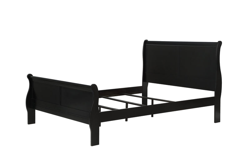 Louis Philip Black King Sleigh Bed - DMV FurnitureKing Bed