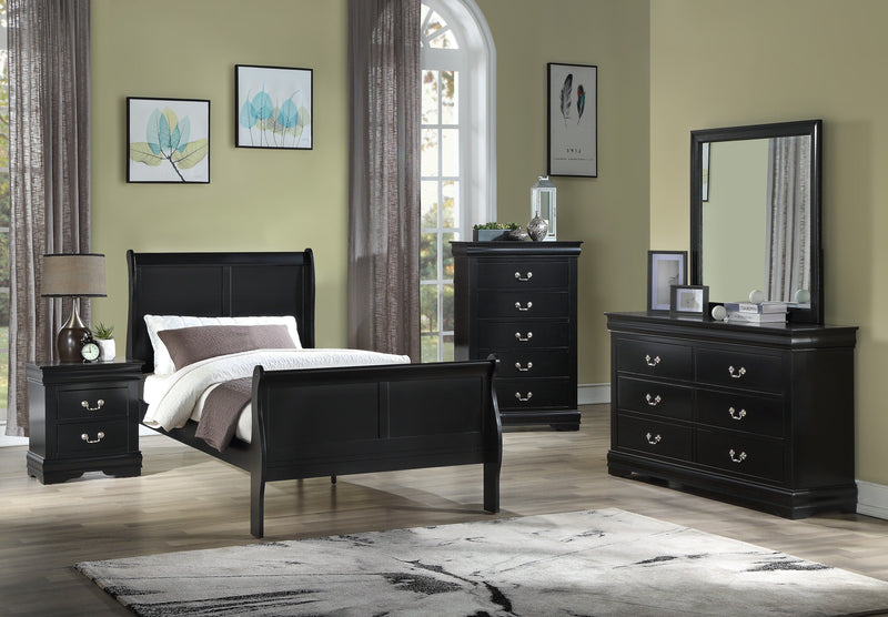Louis Philip Black Sleigh Youth Bedroom Set - DMV FurnitureYouth Bedroom Set