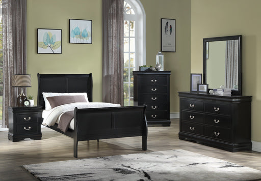 Louis Philip Black Sleigh Youth Bedroom Set - DMV FurnitureYouth Bedroom Set