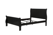 Louis Philip Black Twin Sleigh Bed - DMV FurnitureTwin Bed