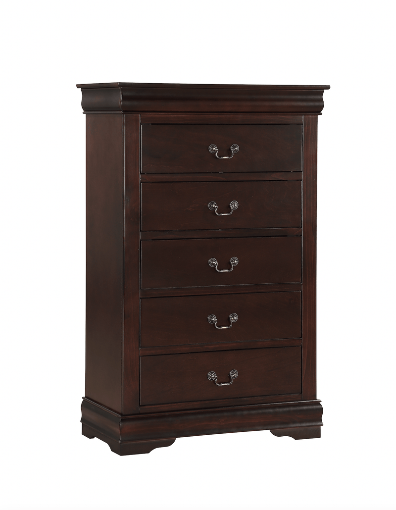  Louis Philip Cherry Sleigh Bedroom Set - DMV FurnitureBedroom Set