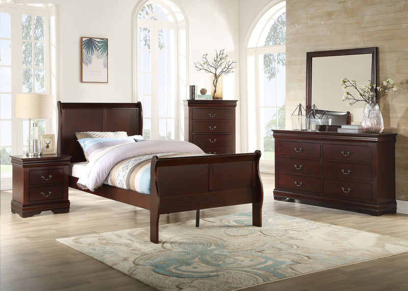 Louis Philip Cherry Sleigh Youth Bedroom Set - DMV FurnitureYouth Bedroom Set