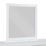 Louis Philip White Mirror - DMV FurnitureMirror