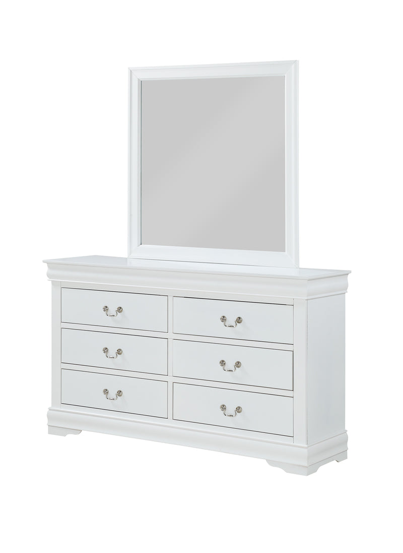 Louis Philip White Sleigh Bedroom Set - DMV FurnitureBedroom Set