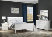 Louis Philip White Sleigh Bedroom Set - DMV FurnitureBedroom Set