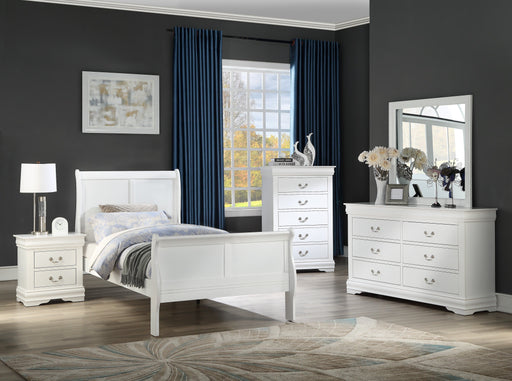 Louis Philip White Sleigh Youth Bedroom Set - DMV FurnitureYouth Bedroom Set