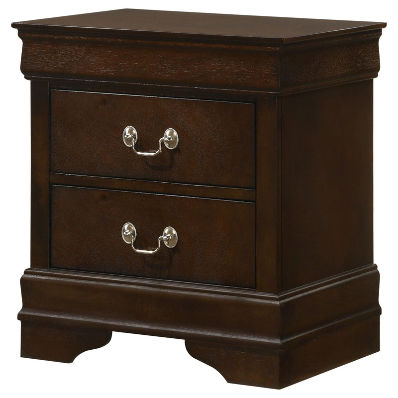 Louis Philippe 2-drawer Nightstand Cappuccino - 202412