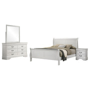 Louis Philippe 4-piece Full Bedroom Set White - 202441F-S4