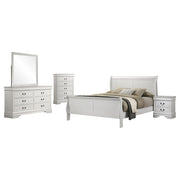 Louis Philippe 5-piece Eastern King Bedroom Set White - 202441KE-S5