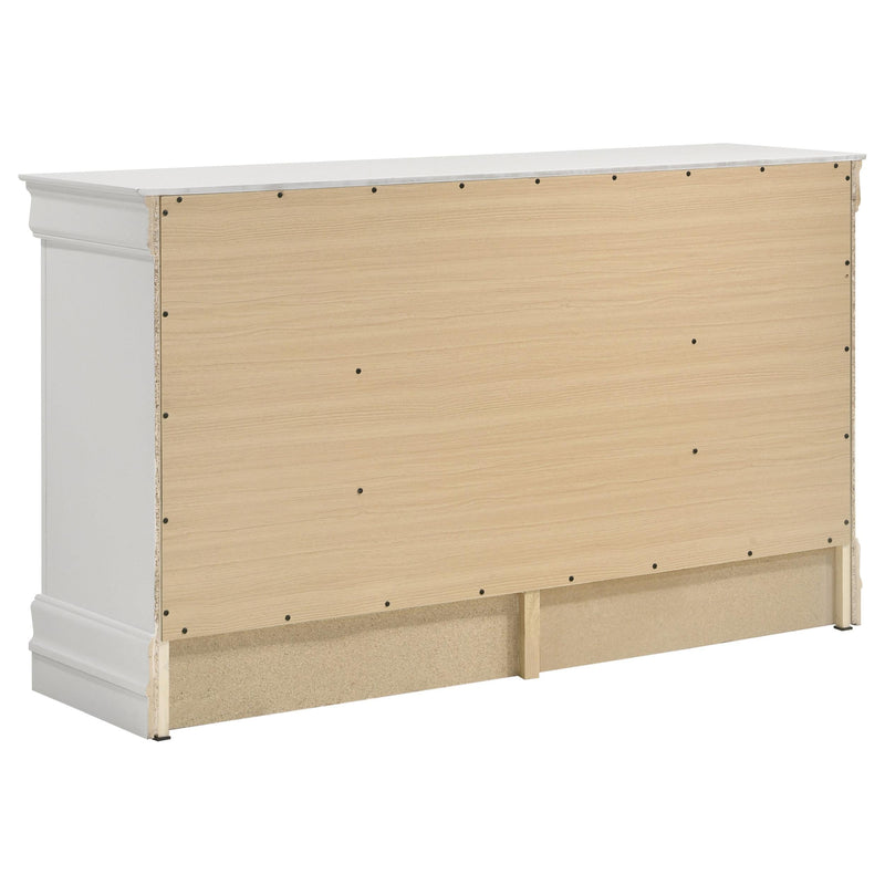 Louis Philippe 5-piece Eastern King Bedroom Set White - 202441KE-S5