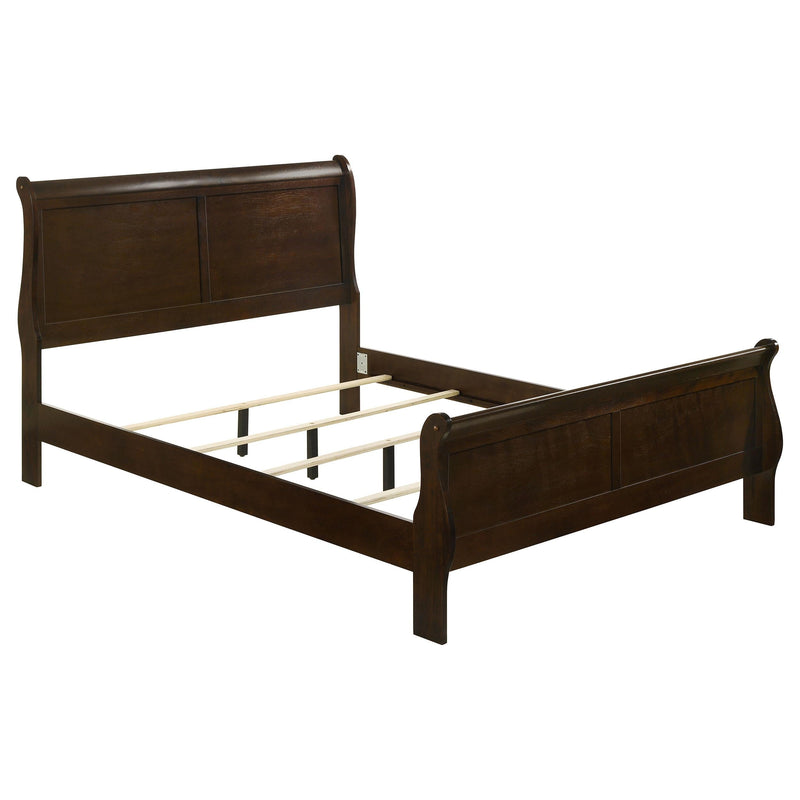 Louis Philippe 5-piece Full Bedroom Set Cappuccino - 202411F-S5
