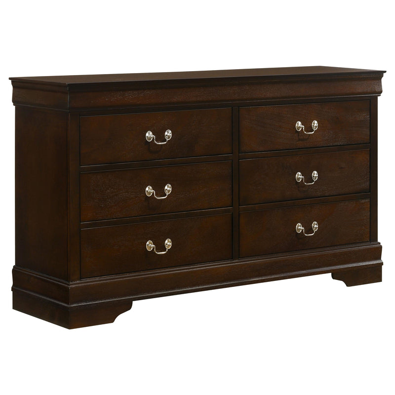 Louis Philippe 5-piece Full Bedroom Set Cappuccino - 202411F-S5