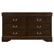 Louis Philippe 5-piece Full Bedroom Set Cappuccino - 202411F-S5