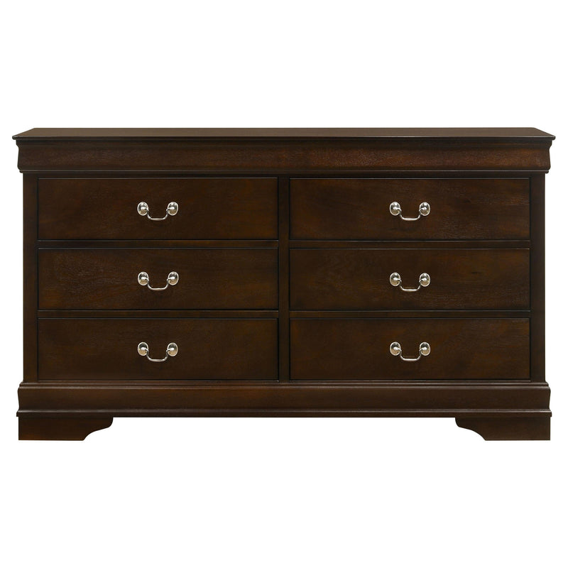 Louis Philippe 5-piece Full Bedroom Set Cappuccino - 202411F-S5