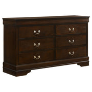 Louis Philippe 6-drawer Dresser Cappuccino - 202413