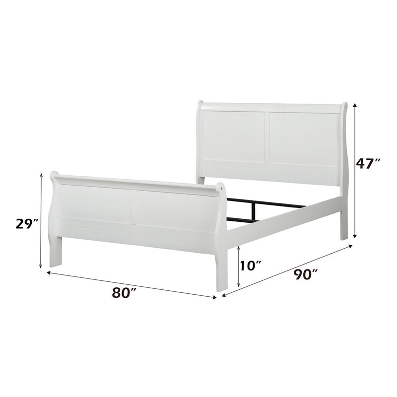 Louis Philippe EK Bed - 23827EK