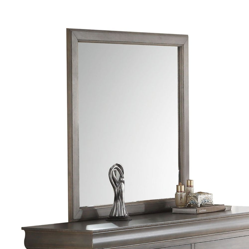 Louis Philippe III Gray Mirror - 25504