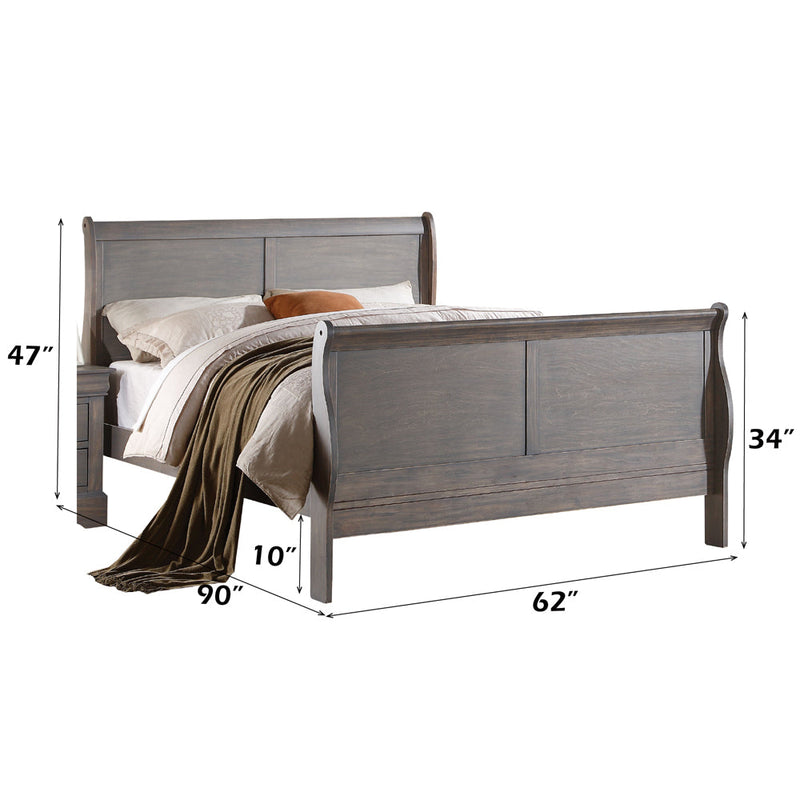 Louis Philippe III Queen Bed - 25500Q