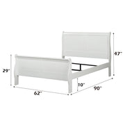 Louis Philippe Queen Bed - 23830Q