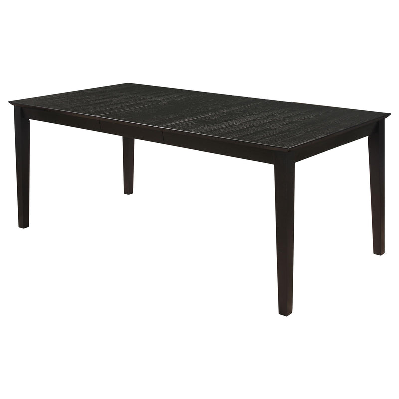 Louise 7-piece Rectangular Extension Leaf Dining Set Black - 101561-S7