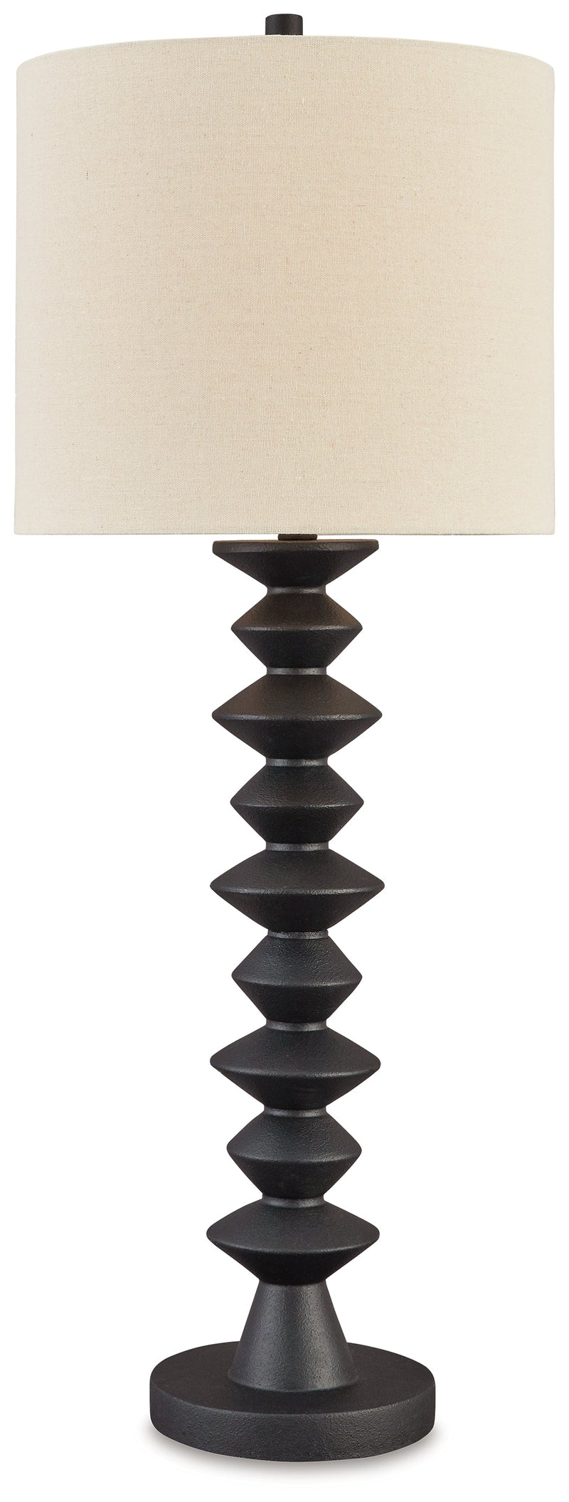 Luanndon 2-Piece Table Lamp Set in Black - PKG019350