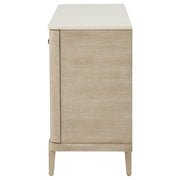 Lucaire 2-door 3-drawer Cultured Marble Top Sideboard Sandstone - 105965