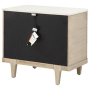 Lucaire 3-drawer Nightstand Bedside Table Sandstone - 225182
