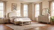 Lucaire 4-piece Eastern King Bedroom Set Sandstone - 225181KE-S4
