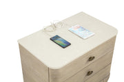 Lucaire 4-piece Eastern King Bedroom Set Sandstone - 225181KE-S4
