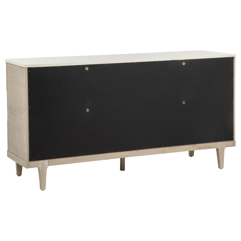 Lucaire 4-piece Eastern King Bedroom Set Sandstone - 225181KE-S4