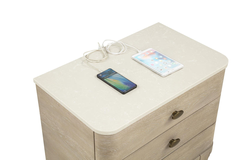 Lucaire 4-piece Queen Bedroom Set Sandstone - 225181Q-S4