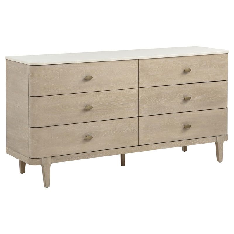 Lucaire 4-piece Queen Bedroom Set Sandstone - 225181Q-S4