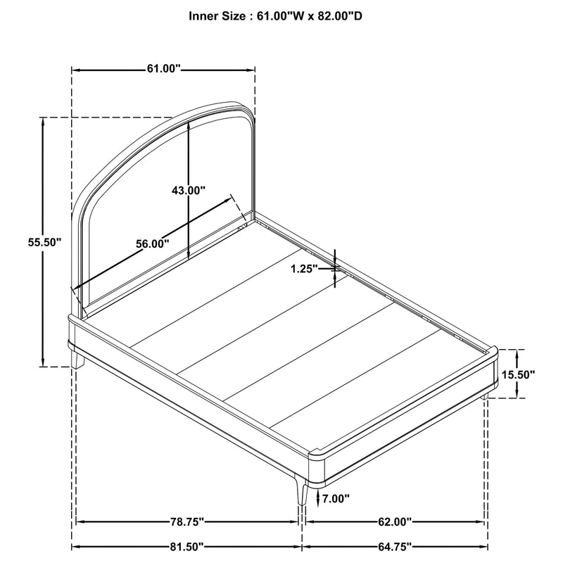 Lucaire 5-piece Queen Bedroom Set Sandstone - 225181Q-S5