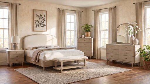 Lucaire 5-piece Queen Bedroom Set Sandstone - 225181Q-S5