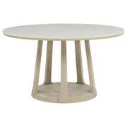 Lucaire 54-inch Round Cultured Marble Dining Table Sandstone - 105967